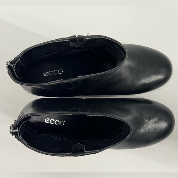 ECCO Women's Nioki Plain Black Leather Ankle Boot EU 38 US 7-7.5 - Picture 5 of 11